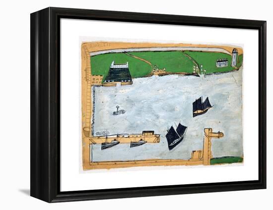 Mount's Bay with St. Michael's Mount-Alfred Wallis-Framed Premier Image Canvas