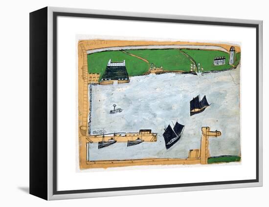 Mount's Bay with St. Michael's Mount-Alfred Wallis-Framed Premier Image Canvas