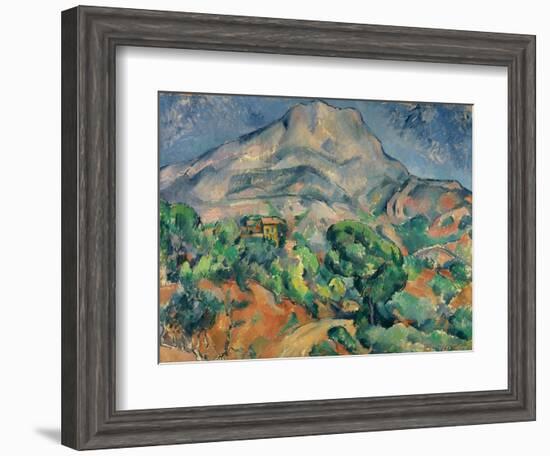 Mount Saint-Victoire-Paul Cézanne-Framed Giclee Print