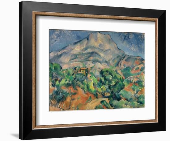 Mount Saint-Victoire-Paul Cézanne-Framed Giclee Print