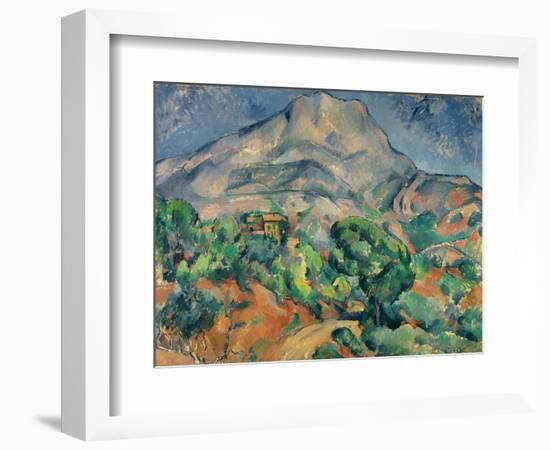 Mount Saint-Victoire-Paul Cézanne-Framed Giclee Print