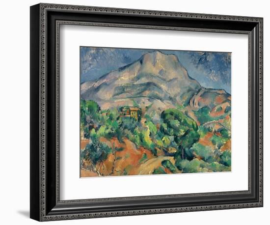 Mount Saint-Victoire-Paul Cézanne-Framed Giclee Print