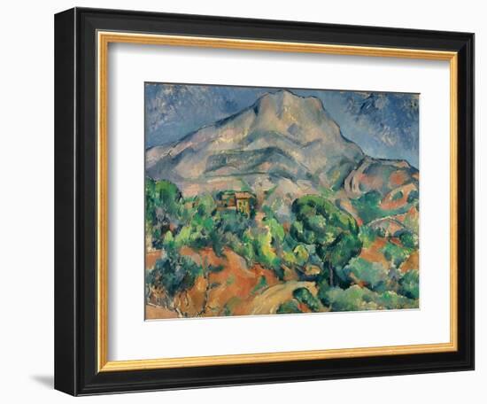 Mount Saint-Victoire-Paul Cézanne-Framed Giclee Print