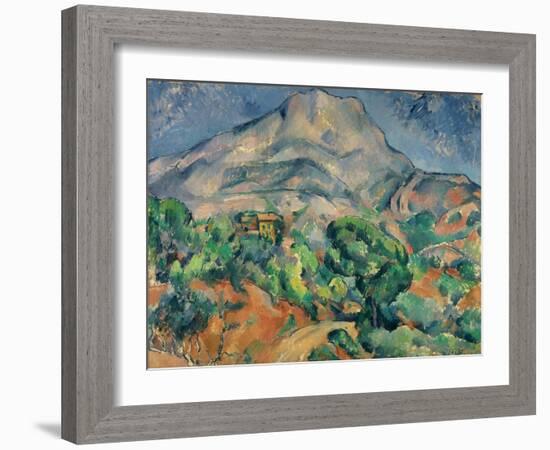 Mount Saint-Victoire-Paul Cézanne-Framed Giclee Print