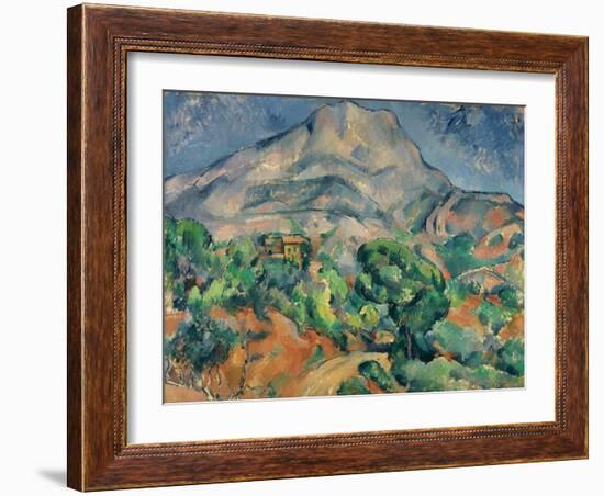 Mount Saint-Victoire-Paul Cézanne-Framed Giclee Print