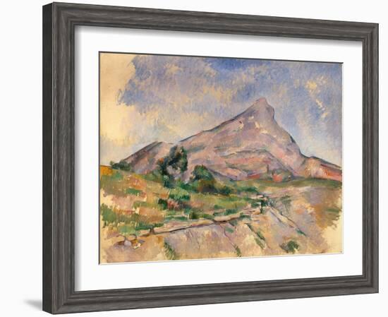 Mount Sainte-Victoire, 1897-1898-Paul Cézanne-Framed Giclee Print