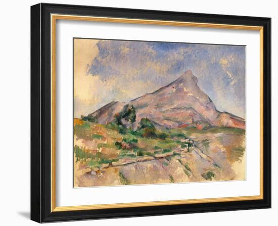 Mount Sainte-Victoire, 1897-1898-Paul Cézanne-Framed Giclee Print