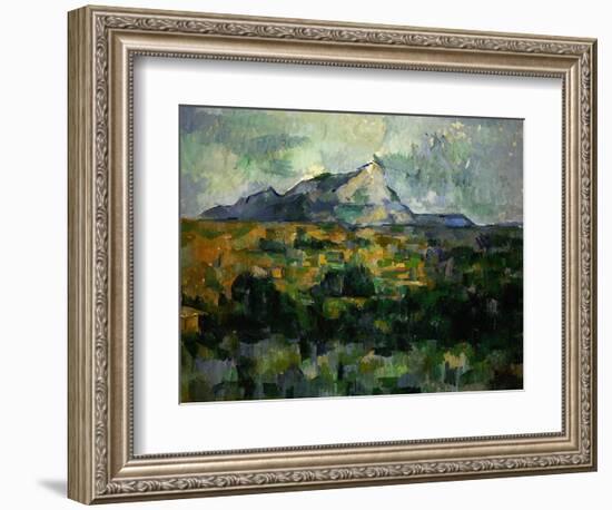 Mount Sainte-Victoire, 1906-Paul Cézanne-Framed Giclee Print