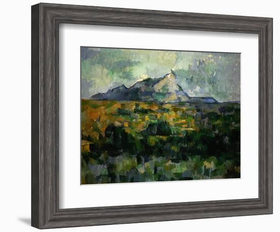 Mount Sainte-Victoire, 1906-Paul Cézanne-Framed Giclee Print