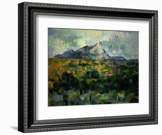 Mount Sainte-Victoire, 1906-Paul Cézanne-Framed Giclee Print