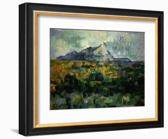 Mount Sainte-Victoire, 1906-Paul Cézanne-Framed Giclee Print