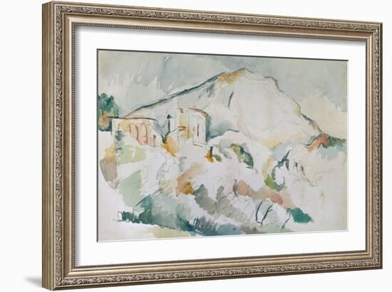 Mount Sainte-Victoire-Paul Cézanne-Framed Giclee Print