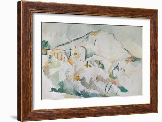 Mount Sainte-Victoire-Paul Cézanne-Framed Giclee Print