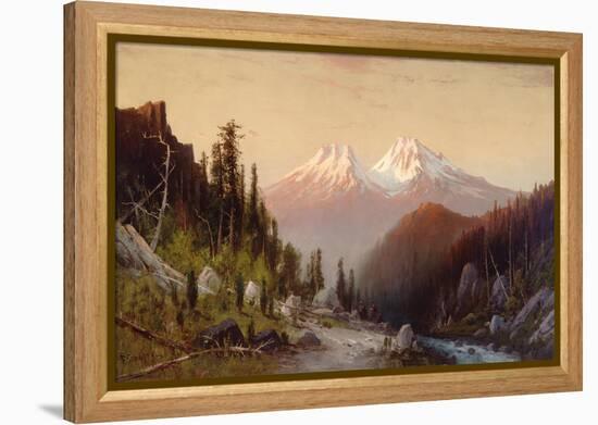 Mount Shasta-Frederick Schafer-Framed Stretched Canvas