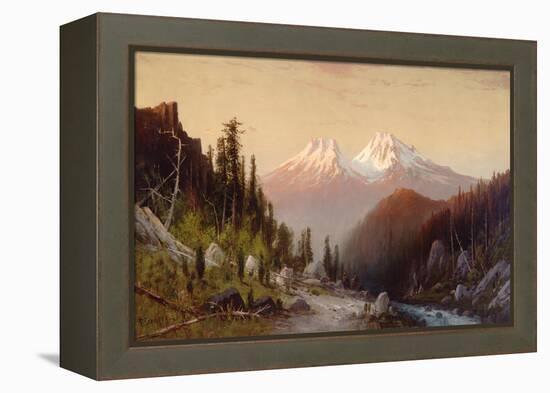 Mount Shasta-Frederick Schafer-Framed Stretched Canvas