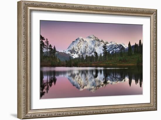 Mount Shukan Reflection II-Alan Majchrowicz-Framed Art Print