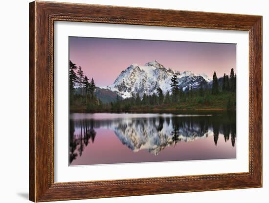 Mount Shukan Reflection II-Alan Majchrowicz-Framed Art Print