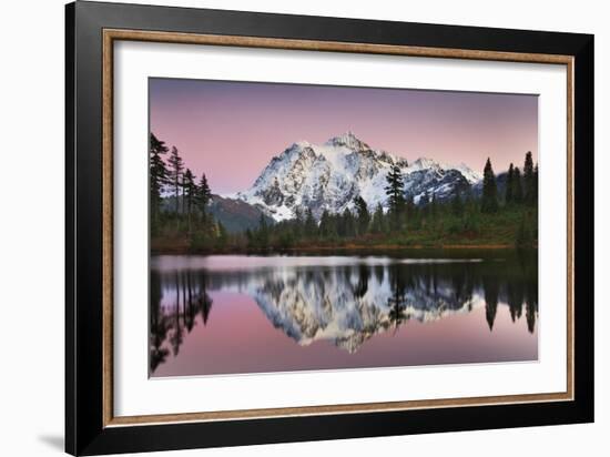 Mount Shukan Reflection II-Alan Majchrowicz-Framed Art Print