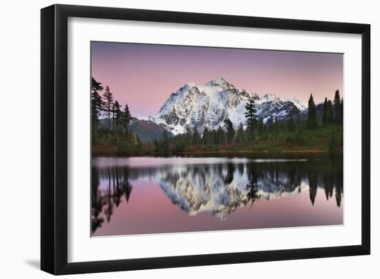 Mount Shukan Reflection II-Alan Majchrowicz-Framed Art Print