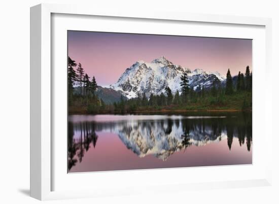 Mount Shukan Reflection II-Alan Majchrowicz-Framed Art Print