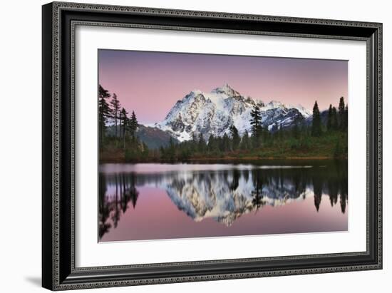 Mount Shukan Reflection II-Alan Majchrowicz-Framed Art Print