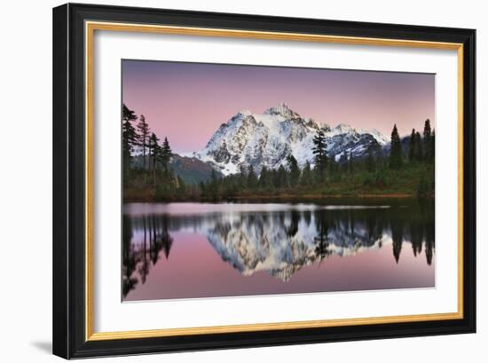 Mount Shukan Reflection II-Alan Majchrowicz-Framed Art Print