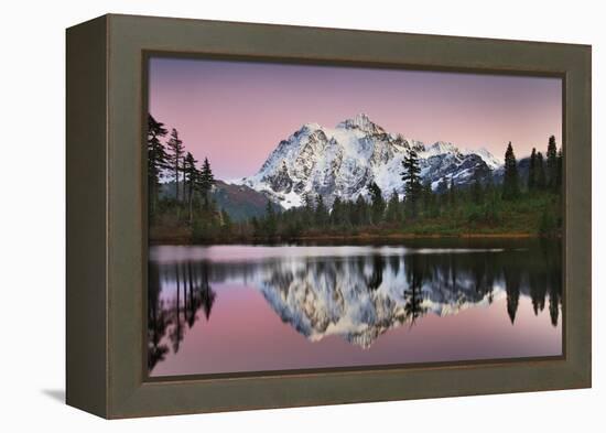 Mount Shukan Reflection II-Alan Majchrowicz-Framed Stretched Canvas