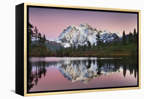 Mount Shukan Reflection II-Alan Majchrowicz-Framed Stretched Canvas