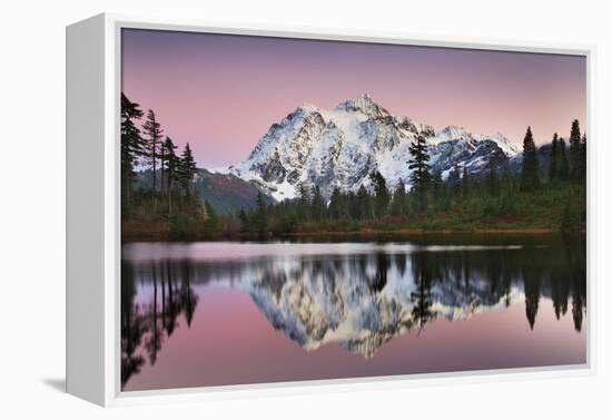 Mount Shukan Reflection II-Alan Majchrowicz-Framed Stretched Canvas