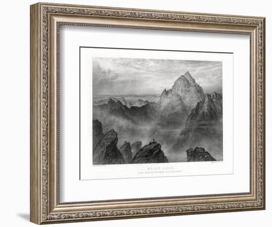 Mount Sinai: Jebel Musa as Seen from Jebel Katharina, 1887-W Forrest-Framed Premium Giclee Print