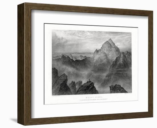 Mount Sinai: Jebel Musa as Seen from Jebel Katharina, 1887-W Forrest-Framed Premium Giclee Print