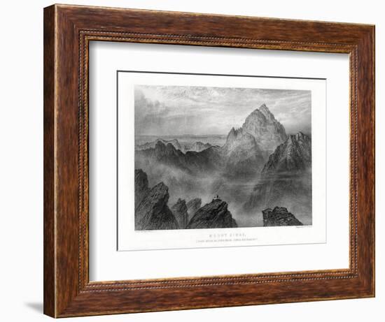 Mount Sinai: Jebel Musa as Seen from Jebel Katharina, 1887-W Forrest-Framed Premium Giclee Print