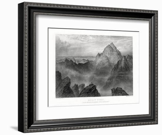 Mount Sinai: Jebel Musa as Seen from Jebel Katharina, 1887-W Forrest-Framed Premium Giclee Print