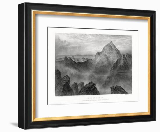 Mount Sinai: Jebel Musa as Seen from Jebel Katharina, 1887-W Forrest-Framed Premium Giclee Print