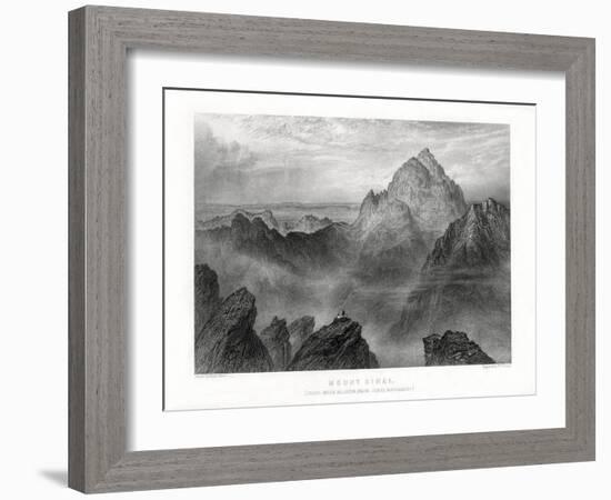 Mount Sinai: Jebel Musa as Seen from Jebel Katharina, 1887-W Forrest-Framed Giclee Print