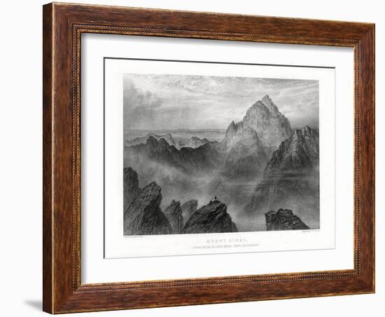 Mount Sinai: Jebel Musa as Seen from Jebel Katharina, 1887-W Forrest-Framed Giclee Print