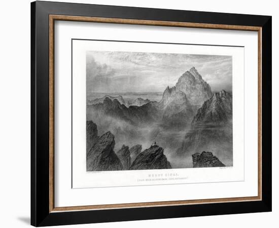 Mount Sinai: Jebel Musa as Seen from Jebel Katharina, 1887-W Forrest-Framed Giclee Print