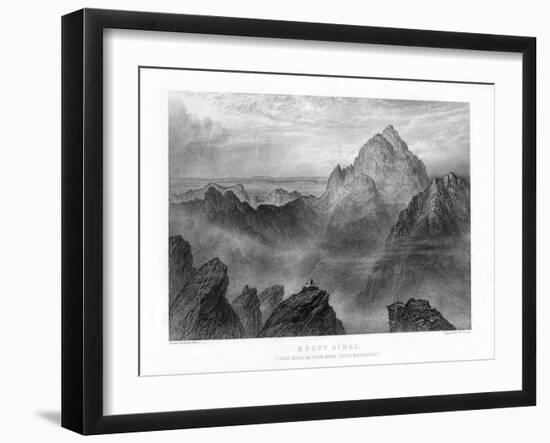 Mount Sinai: Jebel Musa as Seen from Jebel Katharina, 1887-W Forrest-Framed Giclee Print