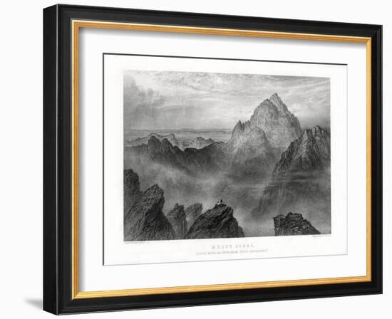 Mount Sinai: Jebel Musa as Seen from Jebel Katharina, 1887-W Forrest-Framed Giclee Print