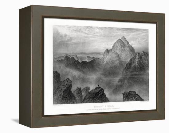 Mount Sinai: Jebel Musa as Seen from Jebel Katharina, 1887-W Forrest-Framed Premier Image Canvas