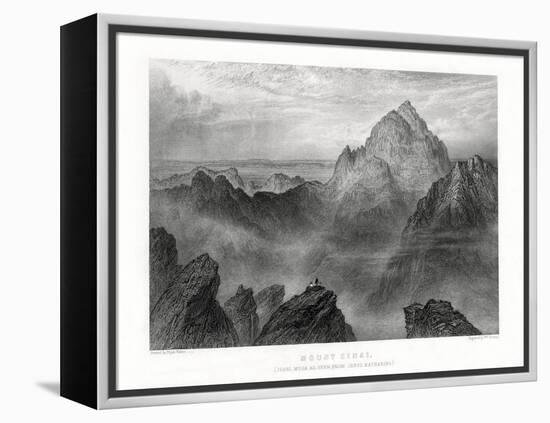 Mount Sinai: Jebel Musa as Seen from Jebel Katharina, 1887-W Forrest-Framed Premier Image Canvas