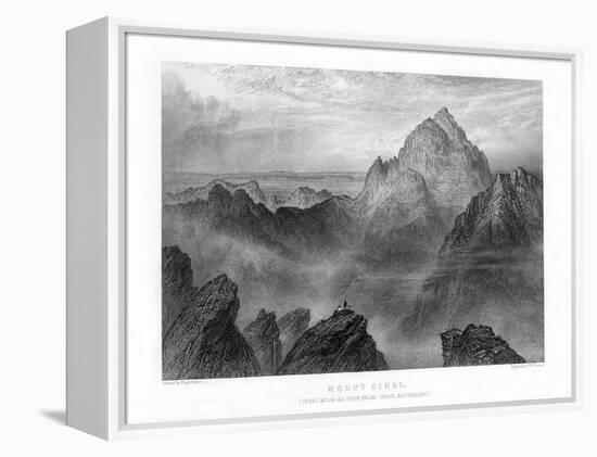 Mount Sinai: Jebel Musa as Seen from Jebel Katharina, 1887-W Forrest-Framed Premier Image Canvas