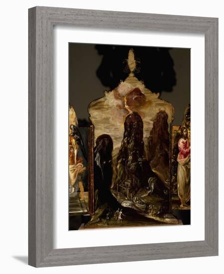 Mount Sinai, Portable Triptych Altar-El Greco-Framed Giclee Print