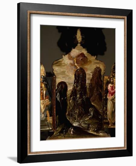 Mount Sinai, Portable Triptych Altar-El Greco-Framed Giclee Print