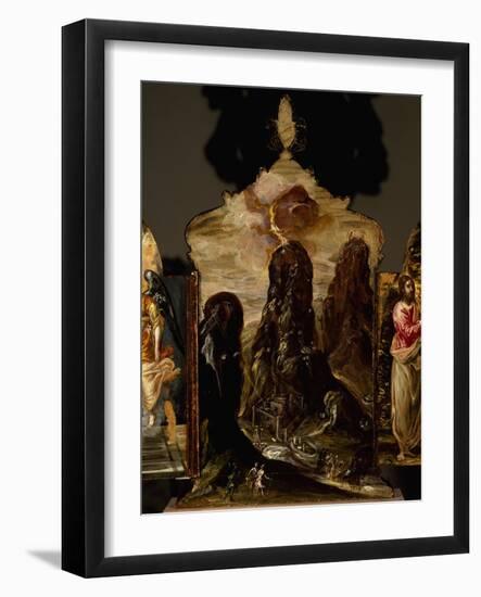 Mount Sinai, Portable Triptych Altar-El Greco-Framed Giclee Print