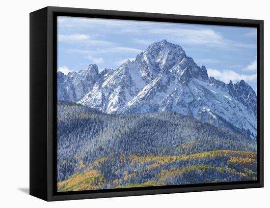 Mount Sneffels after an Early Autumn Snowfall, Near Telluride, Co-Howard Newcomb-Framed Premier Image Canvas