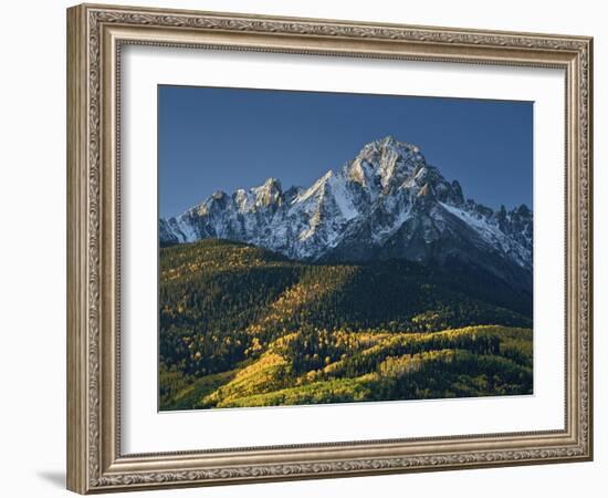 Mount Sneffels with Snow in the Fall-James Hager-Framed Photographic Print