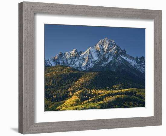 Mount Sneffels with Snow in the Fall-James Hager-Framed Photographic Print