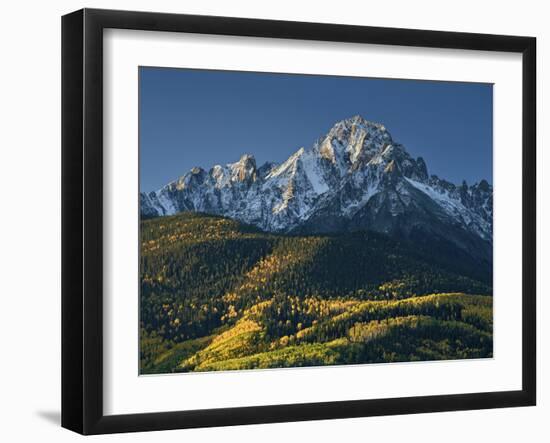 Mount Sneffels with Snow in the Fall-James Hager-Framed Photographic Print