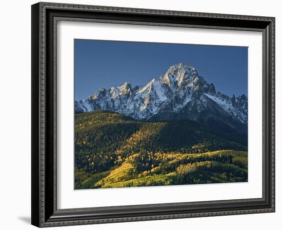 Mount Sneffels with Snow in the Fall-James Hager-Framed Photographic Print